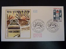 FRANCE PREMIER JOUR FDC YVERT 1883  VERDUN VOIE SACREE  1F  VERDUN ET PARIS 1976