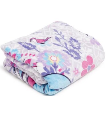 Disney×VeraBradley美女と野獣ポット&チップフリースブランケット Vera Bradley Plush Throw Blanket Disney Beauty & The Beast Belle