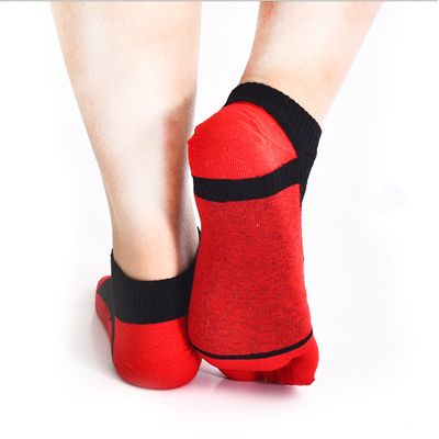 No Show Toe Socks Men Men's 6-Pack Five Finger Toe Socks - Low Cut Ankle Socks, Cotton Blend, Casual & Sport Low Cut Casual Socks - Foto 4