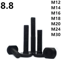 Black 8.8 Steel T-Slot Bolts T-Slot Screws M12 M14 M16 M18 M20 M24 M30