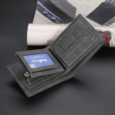 Men's Bifold Leather Credit ID Card Holder Wallet Billfold Purse Clutch Billfold