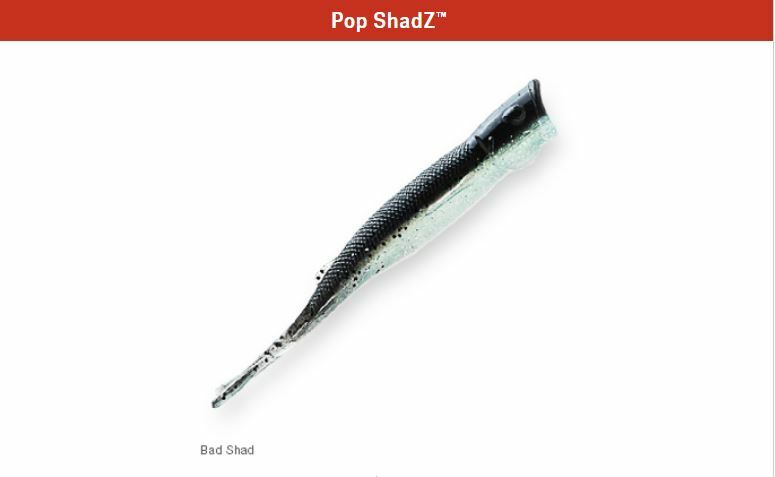 Z-Man Pop ShadZ Soft Plastic Fishing Lure - 3 Pack, 4" & 5", Weedless For Bass - View #6
