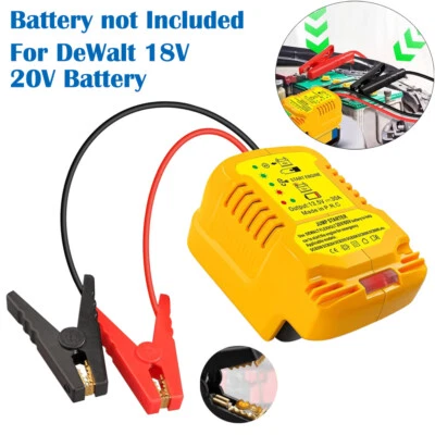 Jump Starter Jumper Cable For DeWalt 18V 20V Power Battery 11 AWG Auto Booster
