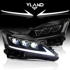 VLAND FULL LED Projector Headlights For Lexus IS250 IS350 ISF 2006-13 DRL Lamps