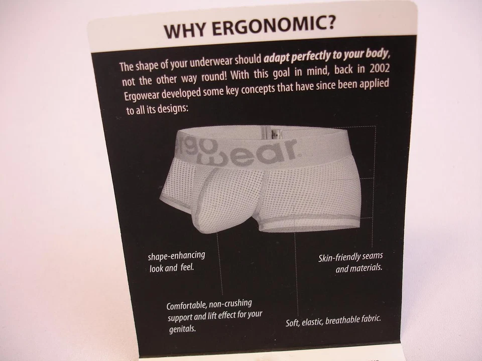 Men's L ErgoWear FEEL Classic GR8 Boxer Briefs EW0381-L Underwear NEW Ergonomic - Image 3 of 4