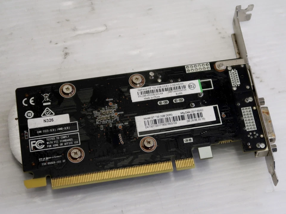 GeForce GT 730, 2GB DDR3, HDMI, DVI, PCI-E, Zotac 288-6N326 - WORKING - Image 3 of 4