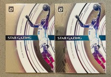 2 Lot 2021-22 Panini Donruss Optic Basketball 15 James Harden Star Gazing Insert