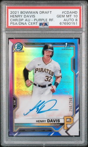 Henry Davis Bowman Draft 2021 auto /250-