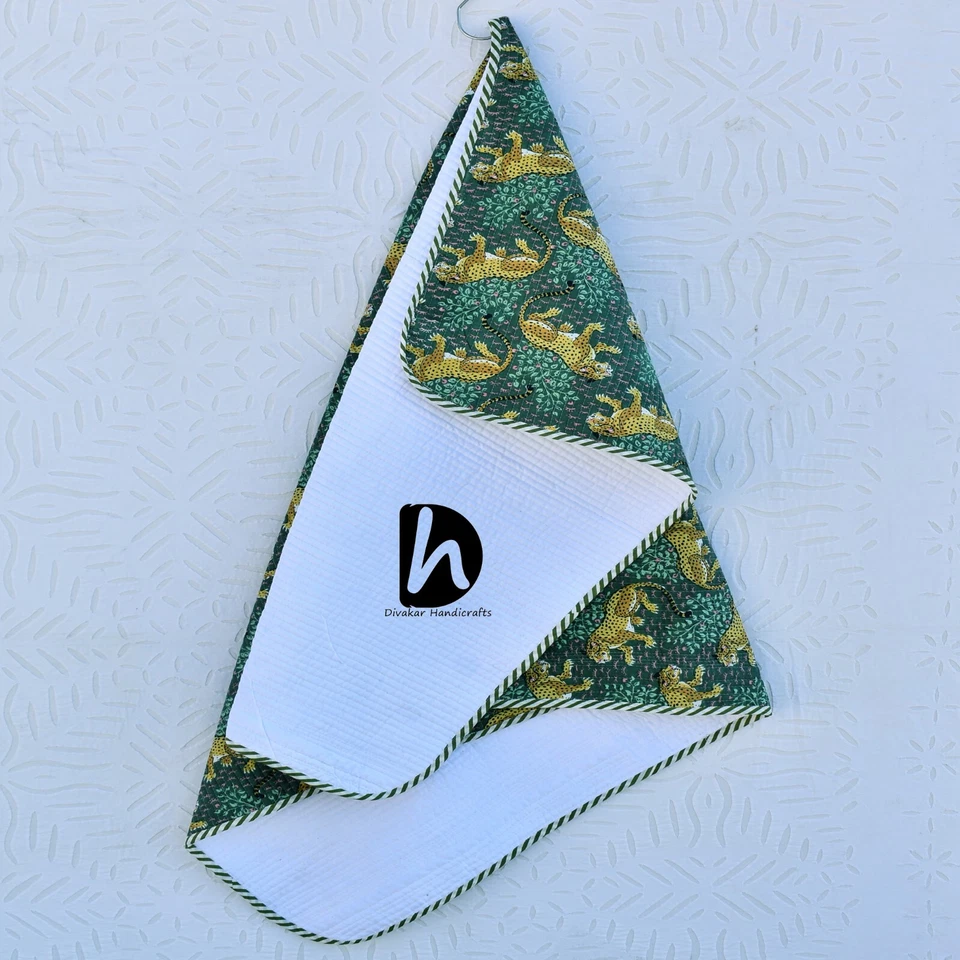 Home Bedding Coverlets Indian Baby Quilt 100% Cotton Baby Quilt Nursery Blanket - Image 2 of 4