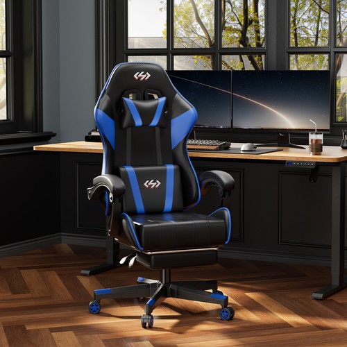 Gaming Chair with footrest, Video Game Chair, Ergonomic Computer Chair - Picture 27 of 54