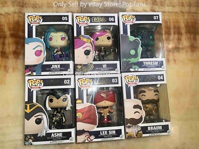 Lol Op Gg Lee Sin Top Authentic Funko Pop Jinx+Vi+Thresh+Lee