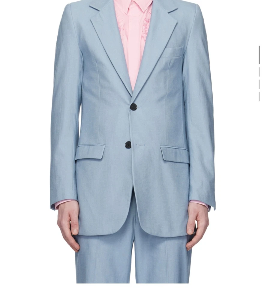  全新带标签 - Viktor&Rolf Mister Mister 蓝色凹槽西装外套 - 很难找到  — 第 2/4 张图片