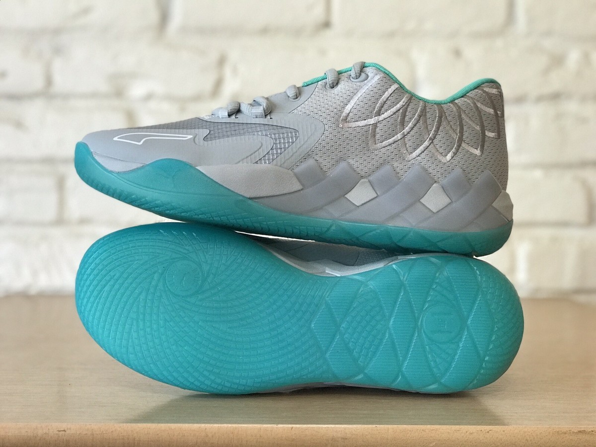 Puma MB.01 Low UFO Aqua Green Lamelo Ball 377675-02 Men's Size 11
