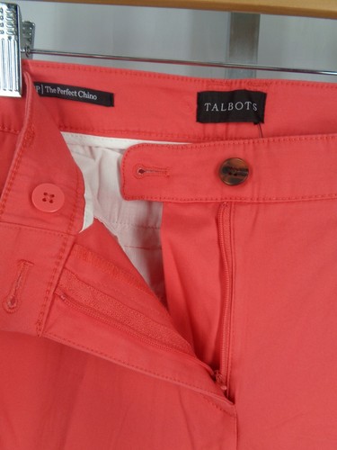 Talbots Perfect Chino Pants Size 6P New - Picture 5 of 8