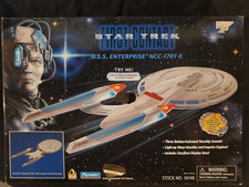 Classic USS ENTERPRISE 1701E: STAR TREK FIRST CONTACT Ship / 1996 Playmates KR