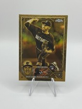 2023 Topps Chrome Gilded Cast in Gold Refractor Grayson Rodriguez RC Rookie /199
