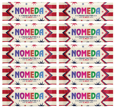10 NOMEDA PEANUT BUTTER JELLY Chocolate Candy Bars NEW 40g 1.4oz