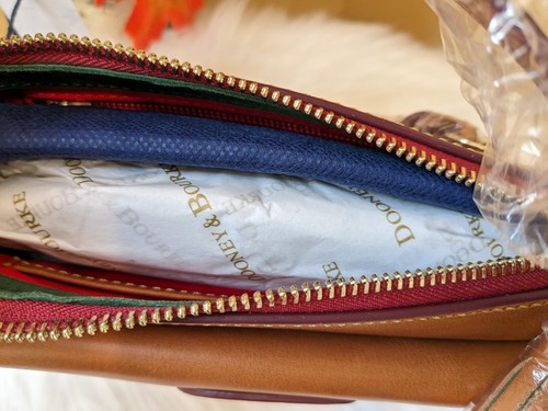 Dooney & Bourke Natural Florentine Small Pocket Clutch Wristlet - Picture 8 of 9