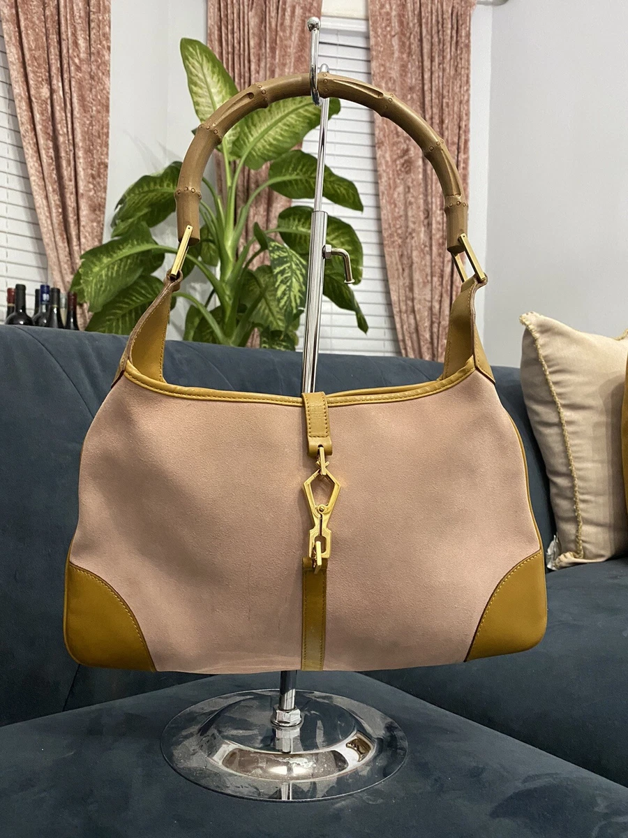 Gucci Beige Leather Jackie Crossbody Bag