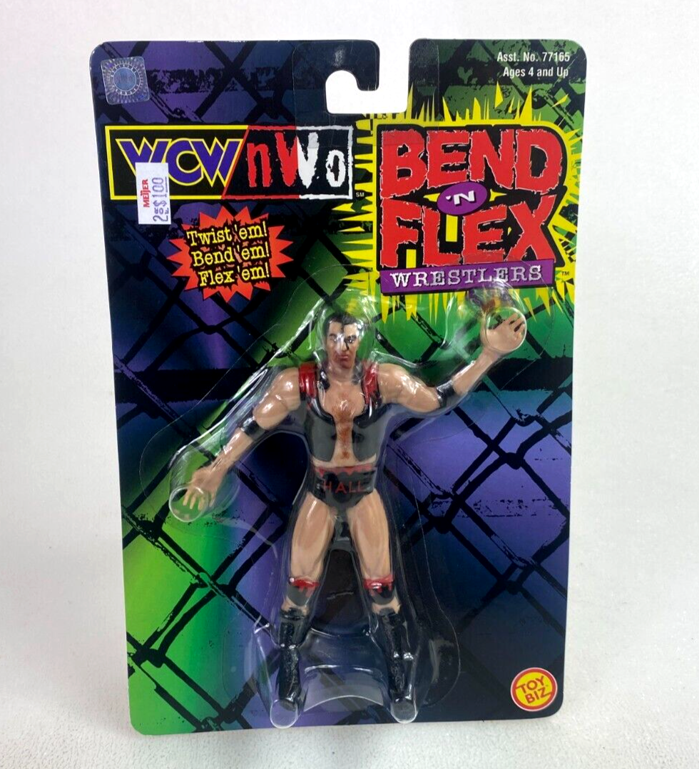 WWE Scott Hall Bend 'n Flex Wrestlers WCW ToyBiz NWO Action Figure