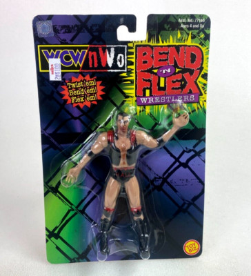 Scott Hall Vintage WCW Bend N Flex Wrestlers Bendy Figure New 1999 Toybiz