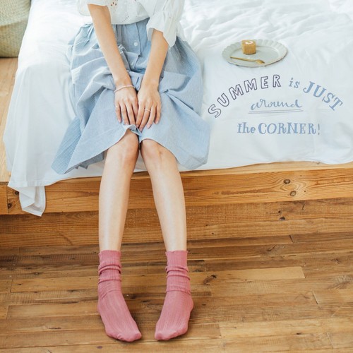 Soft Cute Long Socks - Solid Hollow Out Mesh Thin Sock Women Fashion Accessories - Picture 8 of 24