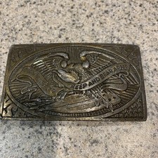 Vintage The Right to Keep and Bear Arms Pewter C.P. Romano Belt Buckle 1974