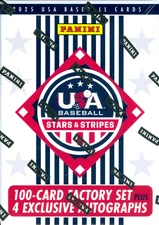 2025 Panini USA Baseball Stars & Stripes Factory Sealed Box Set 4 Autos!