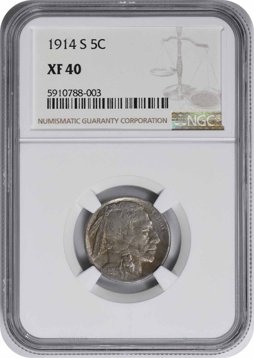 1914-S Buffalo Nickel (S/S RPM 1) XF40 NGC | eBay