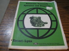 Automatic Transaxle Operation Diagnosis Escort-lynx Ford 1980 Training Lv 4a Automatic Transaxle Operation Diagnosis Escort-lynx Ford 1980 Training Lv 4a