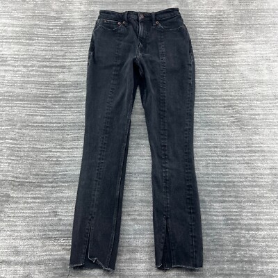 Abercrombie & Fitch Jeans Size 25/0R Womens Simone High Rise Slim Black Denim