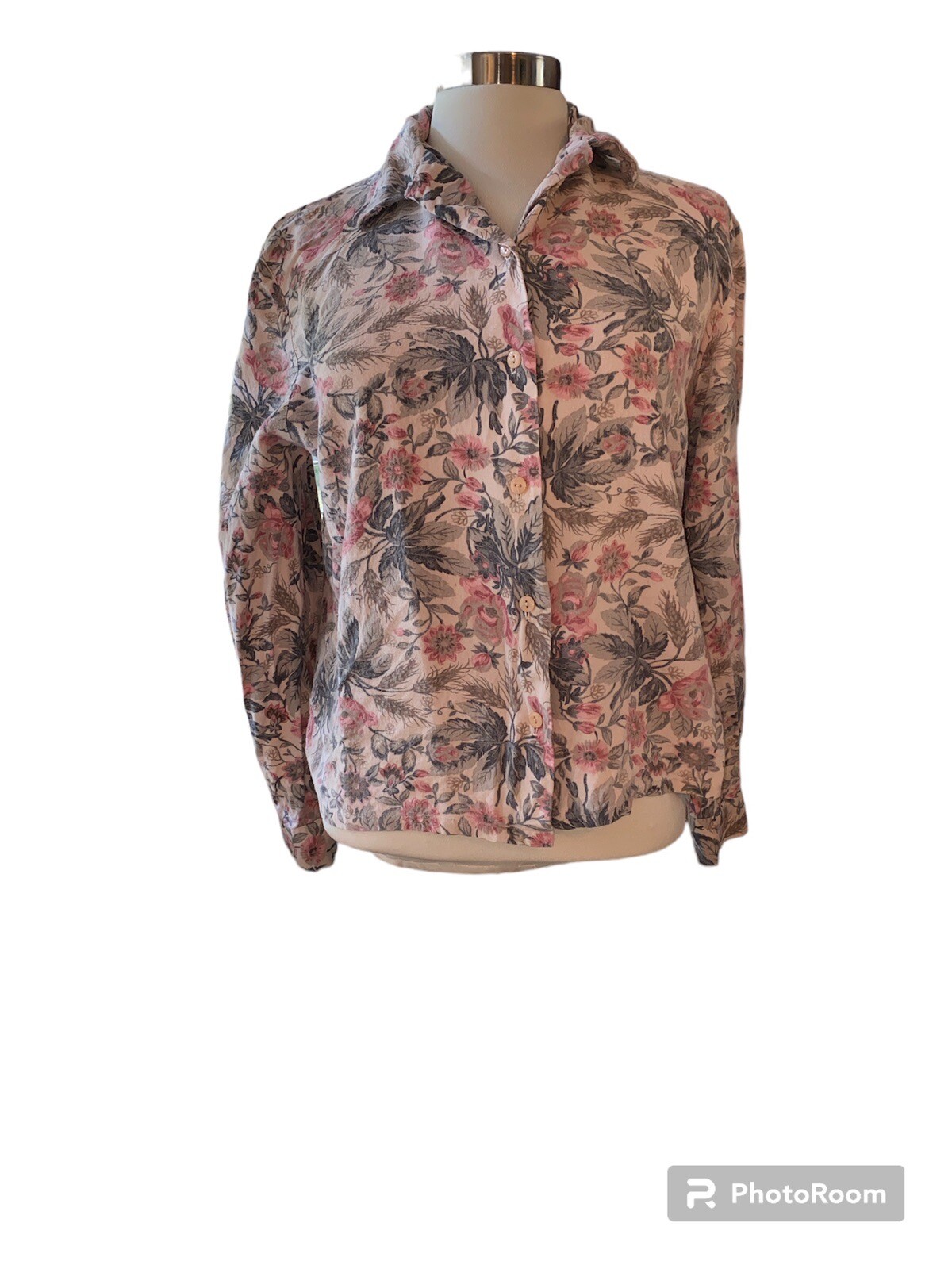 Pendleton button down blouse long sleeve fold dow… - image 1