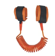 Child Safety Leash / Harness Wrist Link Tether 4 Toddlers & Young Boys - Orange