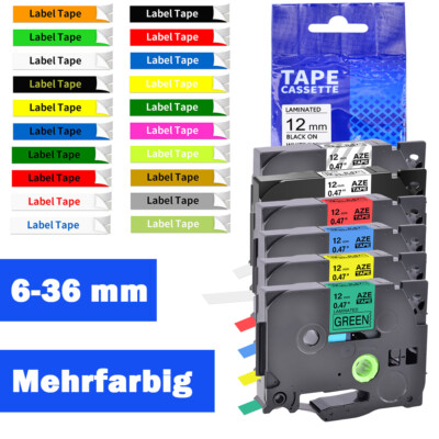 Schriftband Kompatibel Brother P-Touch TZ-131 TZ-221 TZ-231 TZ-251 TZ-631 TZ-241