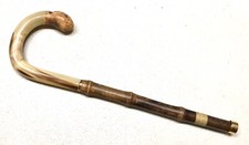 Vintage 1950 Unused Germany Horn Parasol Umrella Walking Stick Cane Handle Mint