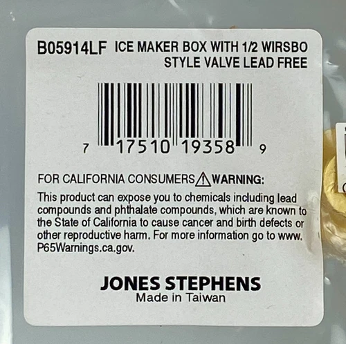 Jones Stephens 1/2 in Brass Push-to-Connect Ice Maker Outlet Box - Picture 4 of 6