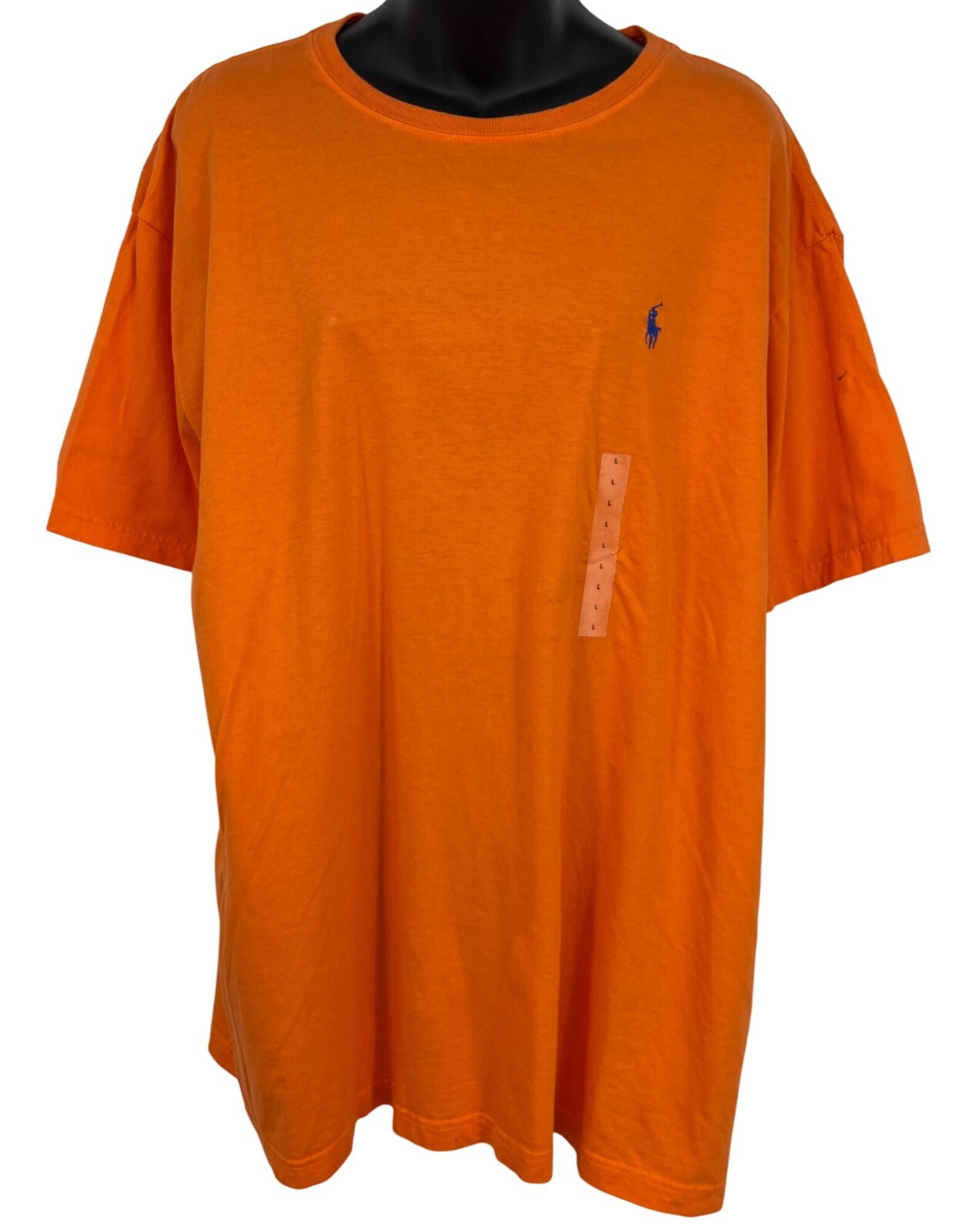 Polo By Ralph Lauren Uomo Arancione T Shirt Pony Logo Manica Corta Crew Large Nuova