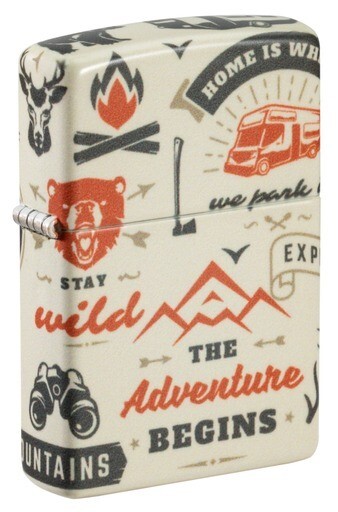 ORIG. ZIPPO "OUTDOOR ADVENTURE" LIGHTER *NEW IN BOX* 60007063 COLOR 540