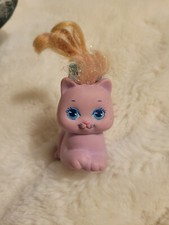 Vintage 1989 Mattel Little Pretty Kitty Purple Paws 3.5  Figure Gl Grow