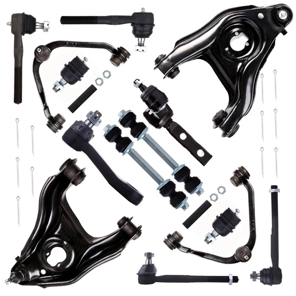 Front Upper & Lower Control Arm Tie Rod Sway Bar For 1997-2004 Ford F-150 F-250 - Image 2 of 4