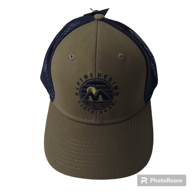 Man's One Size - Alpine Design Men's Circle Patch Trucker Hat BRAND NEW