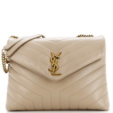 Saint Laurent Loulou Shoulder Bag Matelasse Chevron Leather Medium