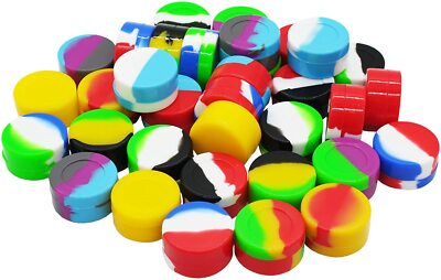 KUVIS 7ml Non-stick Silicone Wax Containers Concentrate Oil Jars Multi Use