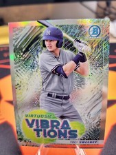 2022 Bowman Baseball Trey Sweeney Virtuosic Vibrations Insert #VV-3 Yankees!