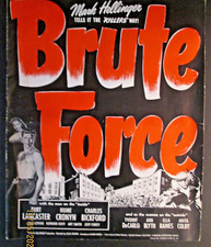 BURT LANCASTER: (BRUTE FORCE) ORIG,1947 MOVIE PRESSBOOK (CLASSIC)