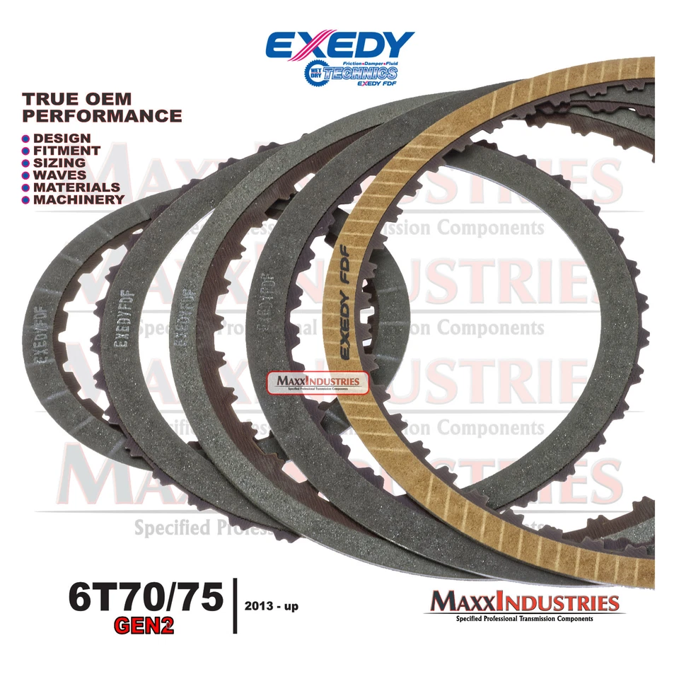 Kit de embrague de fricción de reconstrucción de transmisión para GM 6T70 6T75 2013+ GEN2 - OEM Foto 3 de 4