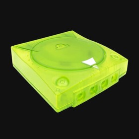 Replacement Casing / Shell / Case for Sega Dreamcast Console - Transparent Green
