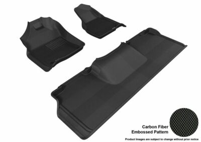 3D MAXpider  Black 1st & 2nd Row 3 Piece Set for Dodge Ram 2500