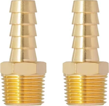 SUNGATOR 3/8'' NPT Brass Hose Barb × Male,