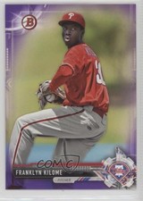 2017 Bowman Prospects Purple 3/250 Franklyn Kilome #BP41 c7w